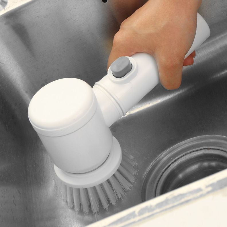 Cepillo De Limpieza Electrico Limpiador Cocina Lavaloza 5en1-4