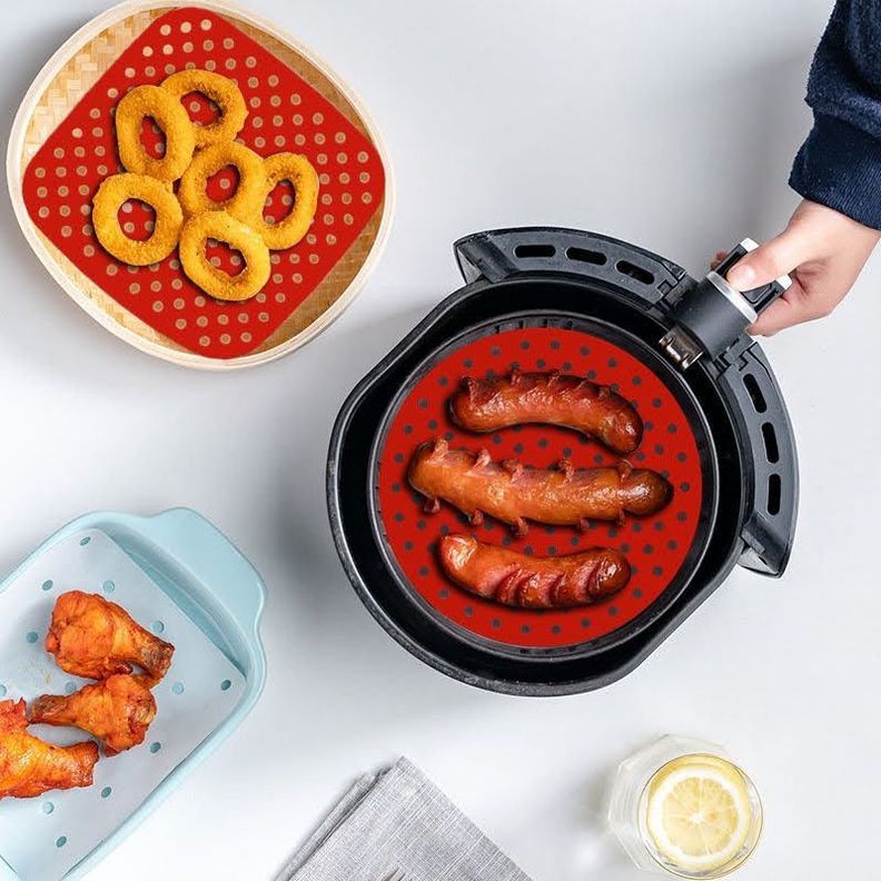 Protector Antihaderente Alfombrilla Tapete Base Airfryer Freidora Reusable-3