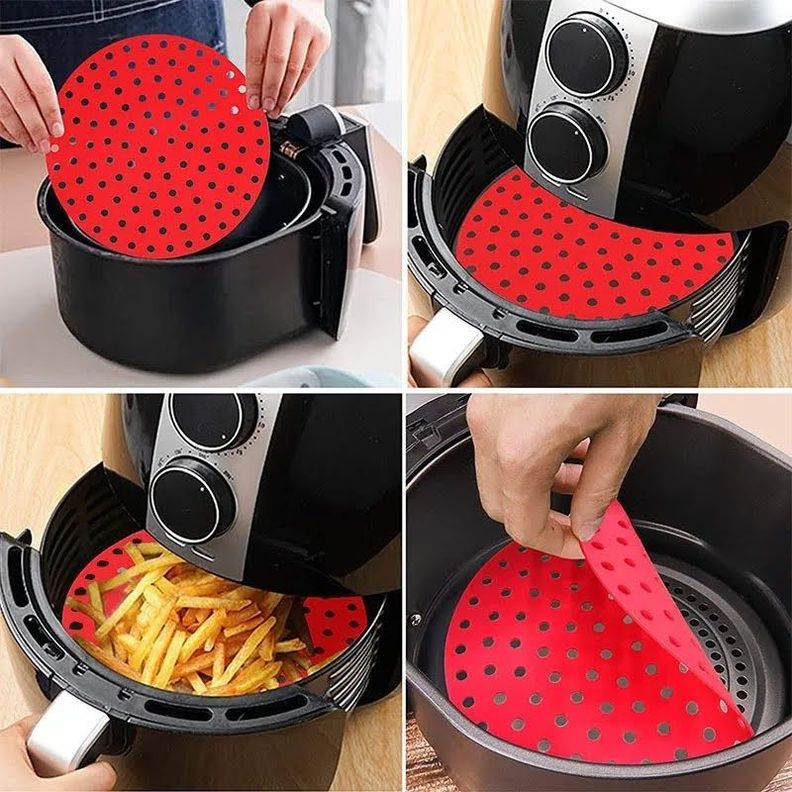Protector Antihaderente Alfombrilla Tapete Base Airfryer Freidora Reusable-5