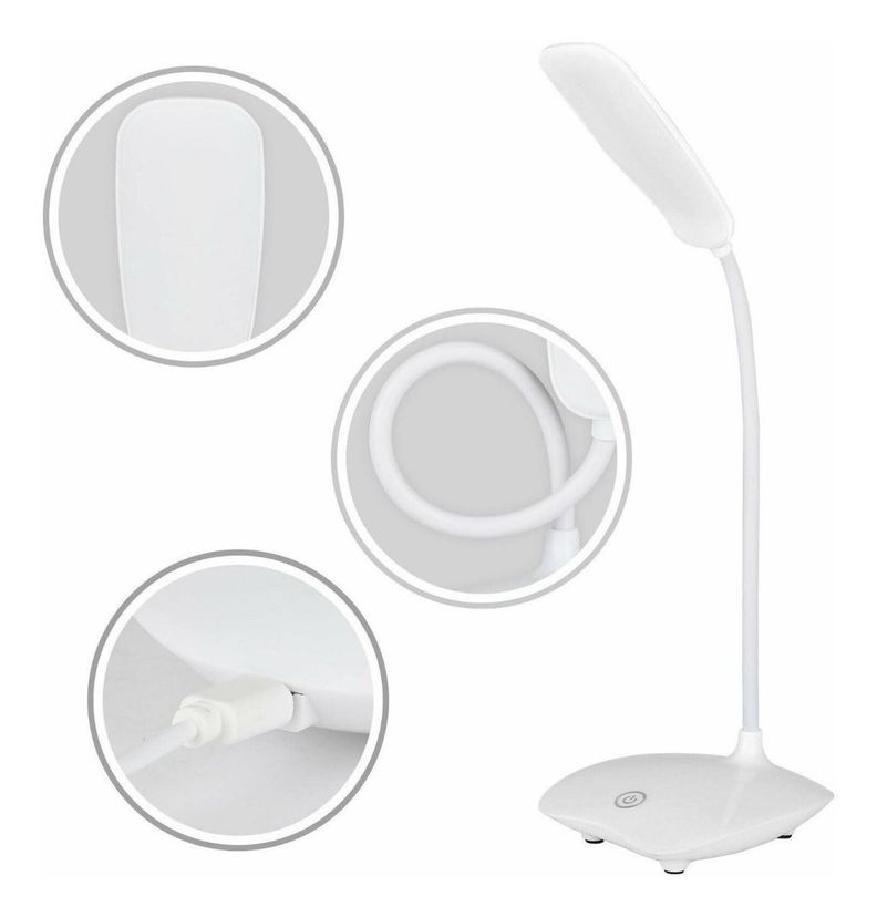 Lámpara Escritorio Led Mesa Cuidado De Los Ojos Usb Lectura-1