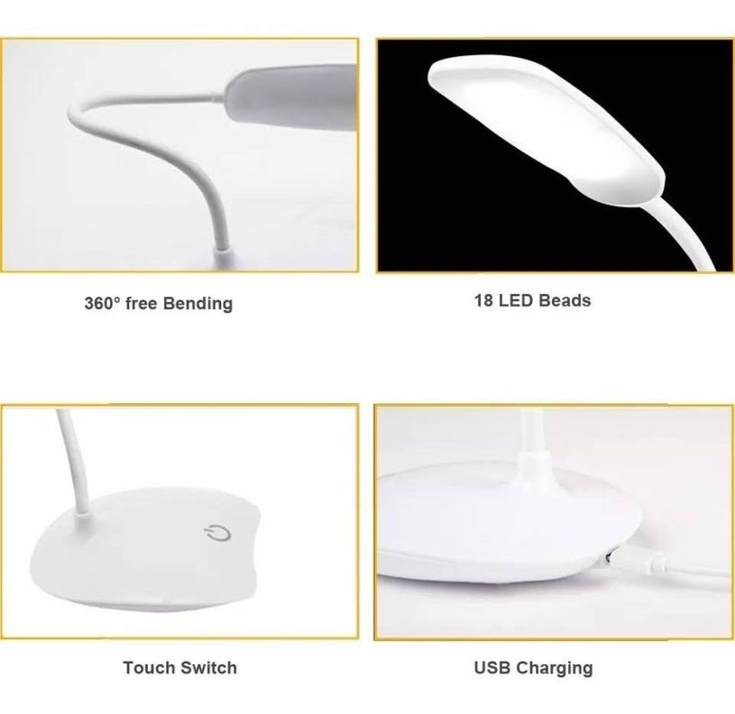 Lámpara Escritorio Led Mesa Cuidado De Los Ojos Usb Lectura-4