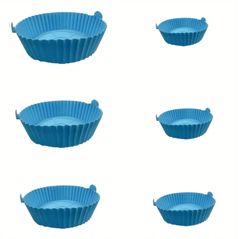 Pack x6 Cesto Bandeja de Silicona Air Fryer Freidora Anti-adherente-5