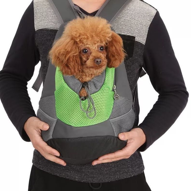 Mochila Malla Bolso Transporte Mascotas Transpirable Grande-3