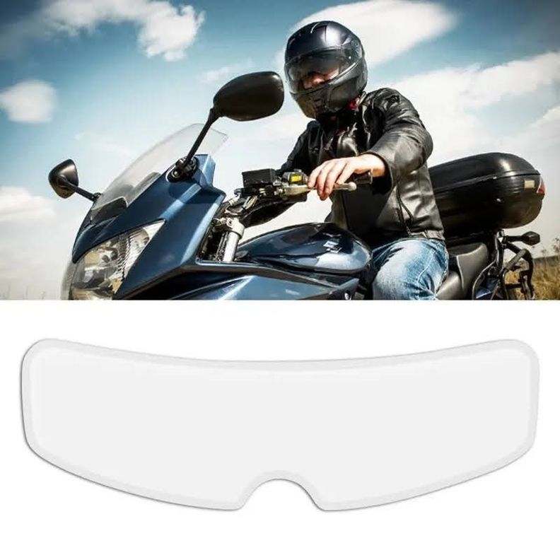 Pack Lamina Anti Luvia + Lamina Anti Empañante Para Casco Moto -1