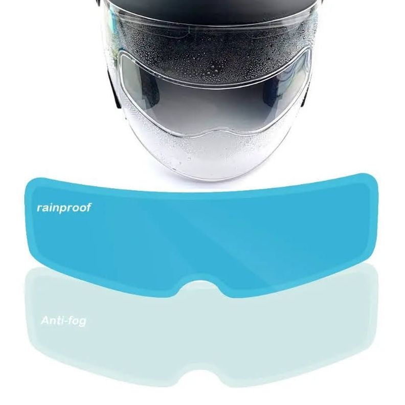 Pack Lamina Anti Luvia + Lamina Anti Empañante Para Casco Moto -2