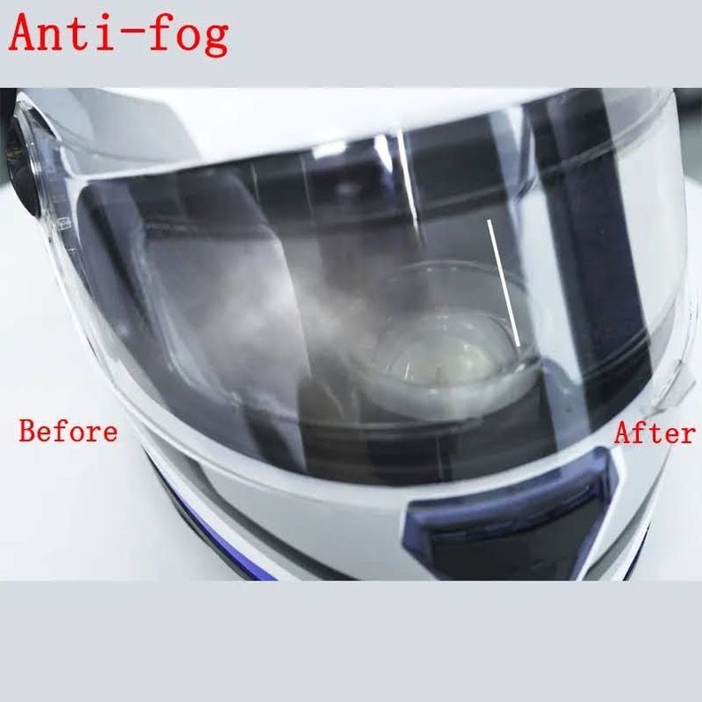Pack Lamina Anti Luvia + Lamina Anti Empañante Para Casco Moto -4