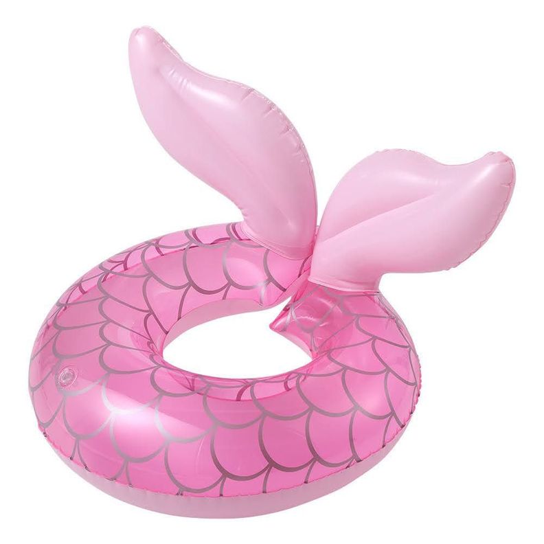 Flotador Salvavidas Niña Cola De Sirena 60cm Playa O Piscina-3