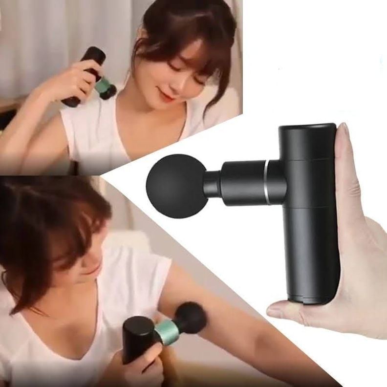 Pistola Masaje Muscular Mini Recargable Usb Portatil 4 Nivel-4