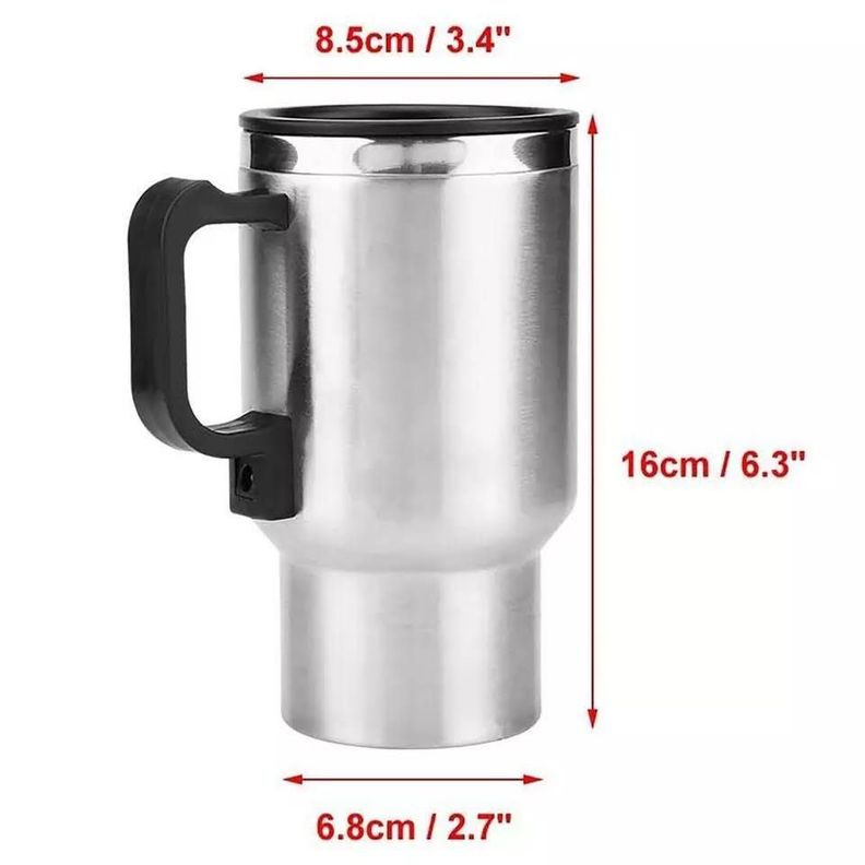 Vaso Tazon Termo Electrico Calentador Auto 12v Cafe Te-2