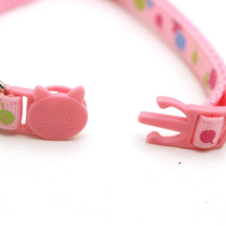Collar Para Gato Anti Ahorque Ajustable Con  Cascabel-3
