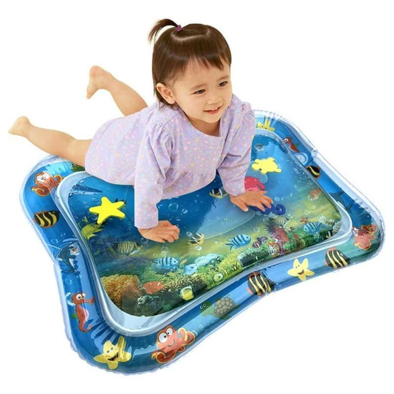 Alfombra de Agua Infable Sensorial para Bebe Cojin Estimulacion-0