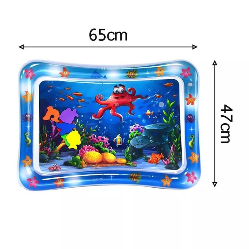 Alfombra de Agua Infable Sensorial para Bebe Cojin Estimulacion-1
