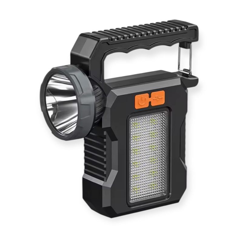 Linterna Led Solar 3 En 1 Usb Recargable Camping Bicicleta
