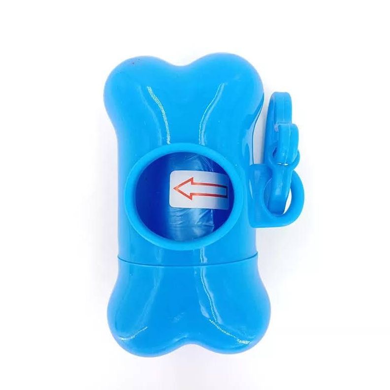 Dispensador de Bolsas + 2 Rollos de bolsas para Excremento-0