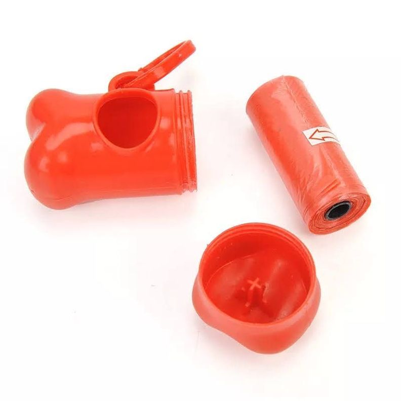 Dispensador de Bolsas + 2 Rollos de bolsas para Excremento-4