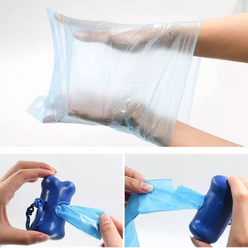 Dispensador de Bolsas + 2 Rollos de bolsas para Excremento-5