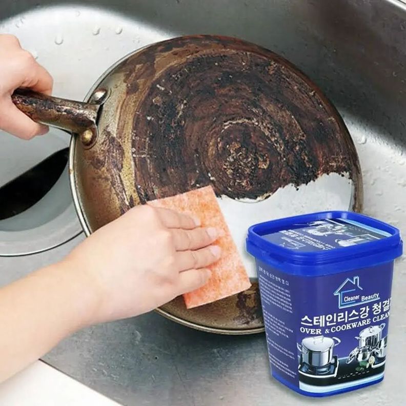 Limpiador Potente Ollas 500gr Pasta Limpiadora Acero Cocina-7