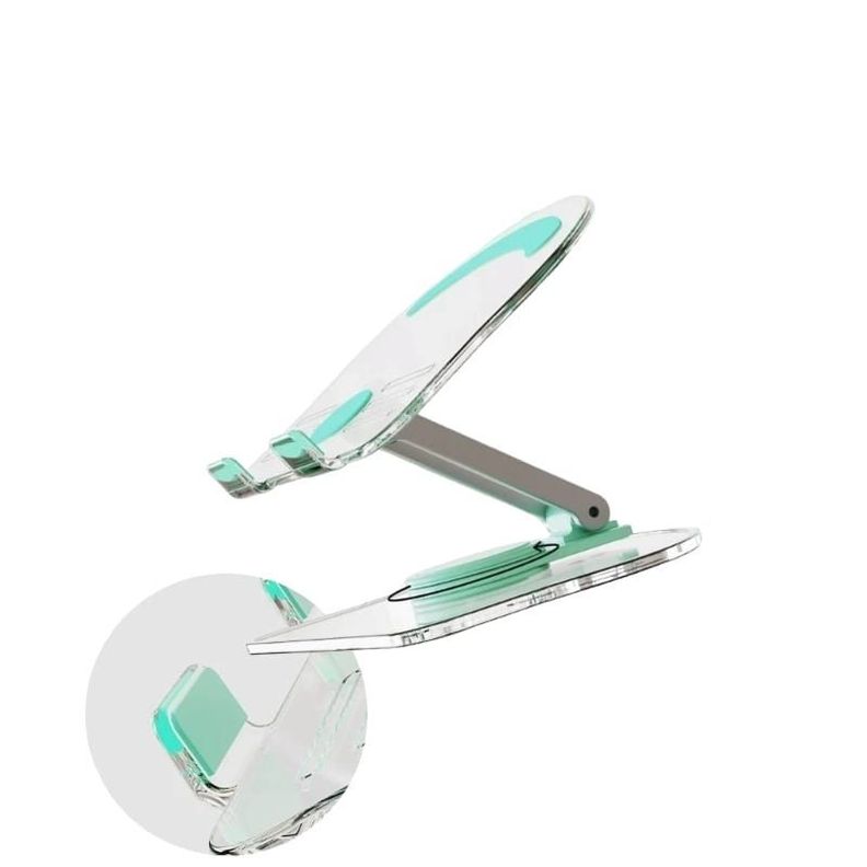 Soporte Acrilico 360° Tablet Celular Ajustable Plegable Escritorio -1