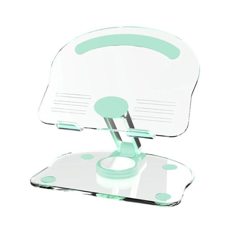 Soporte Acrilico 360° Tablet Celular Ajustable Plegable Escritorio -5