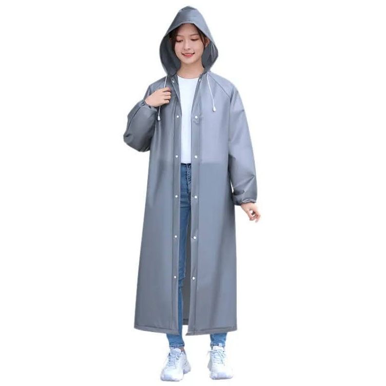 Poncho Para Luvia Gorro Capa Impermiable Adultos Reusable-0