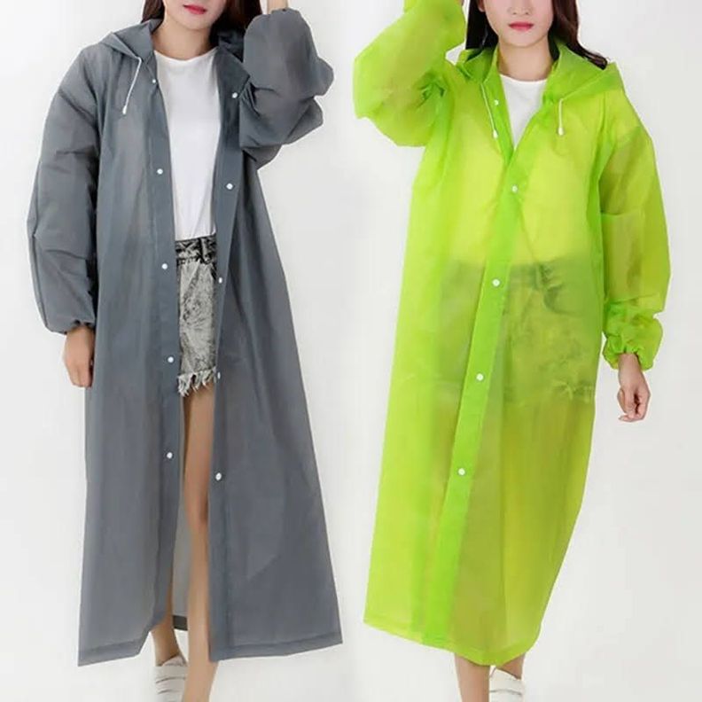 Poncho Para Luvia Gorro Capa Impermiable Adultos Reusable-3
