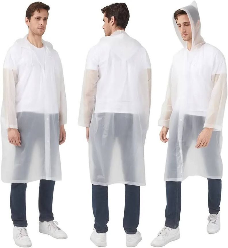Poncho Para Luvia Gorro Capa Impermiable Adultos Reusable-4