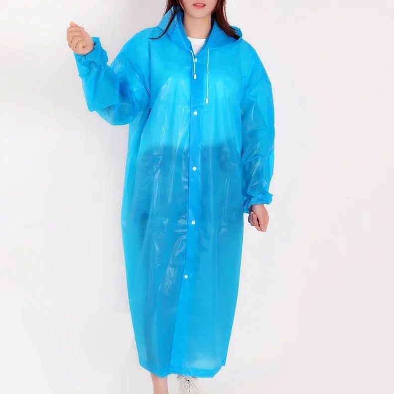 Poncho Para Luvia Gorro Capa Impermiable Adultos Reusable-5