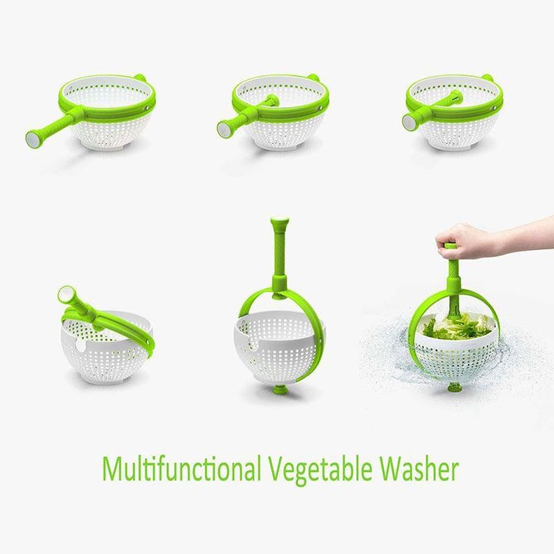 Secador de Verduras Ensaladas Cocina Verduras Colador Vegetales-1