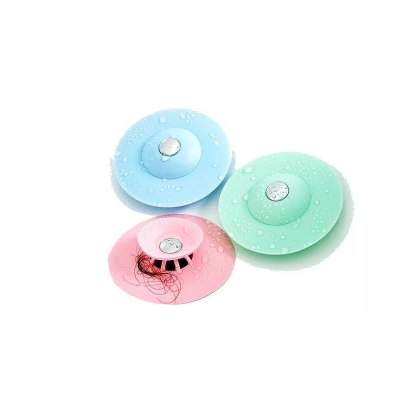Tapón Cocina Baño Silicona De Drenaje Atrapa Cabellos-Pelos-3