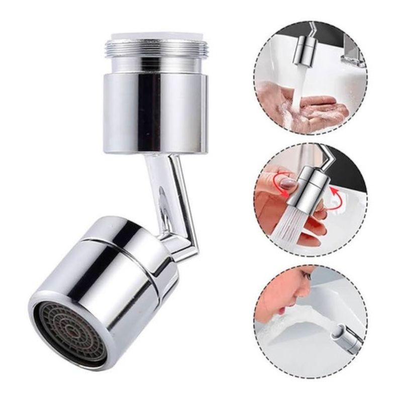 Grifo Llave Cocina Agua Adaptador Llave Lavaplatos 360º-3
