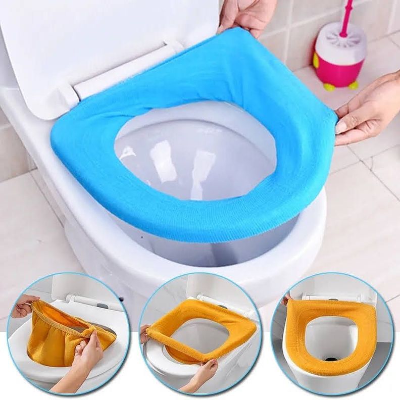 Pack x2 Funda Asiento Baño WC Tapa Universal Calida Inodoro -4