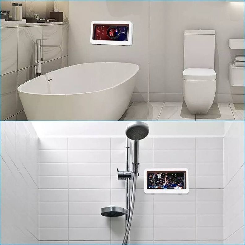 Soporte Para Teléfono Ducha Baño Casa Prueba De Agua-2