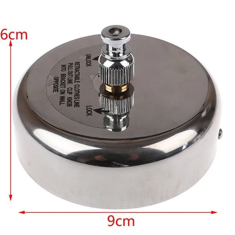 Tendedero Retractil Ropa Colgador Logia Acero Inox Pared 2,8m-1