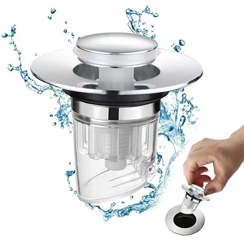 Tapón Filtro Ducha Fregadero Valvula Desague Universal Pop Up-5