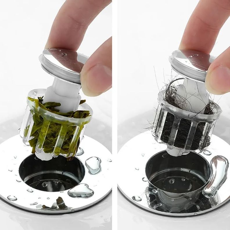 Tapón Filtro Ducha Fregadero Valvula Desague Universal Pop Up-6