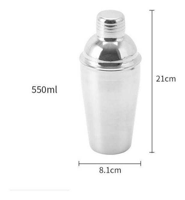 Coctelera De Acero Inoxidable 550ml Mezclador De Bebidas-2