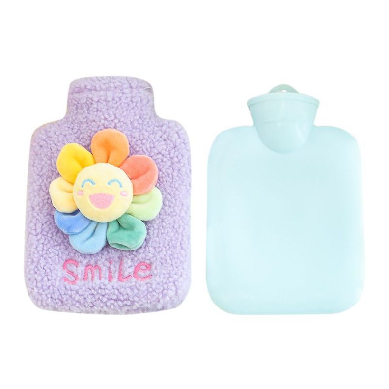 Guateros Con Funda Kawaii Felpa Lana Bolsa Agua Calefacción-1