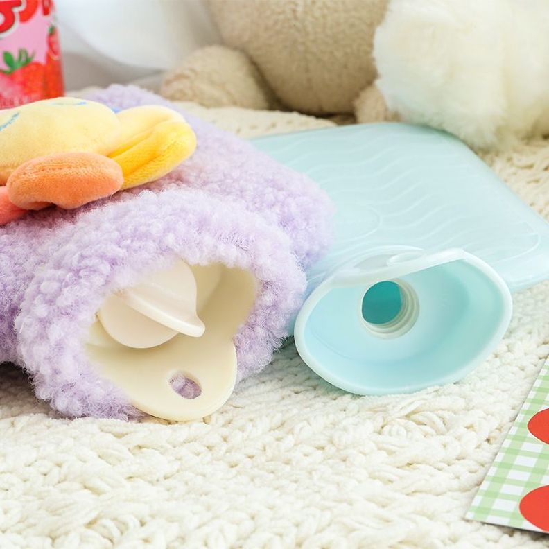 Guateros Con Funda Kawaii Felpa Lana Bolsa Agua Calefacción-2