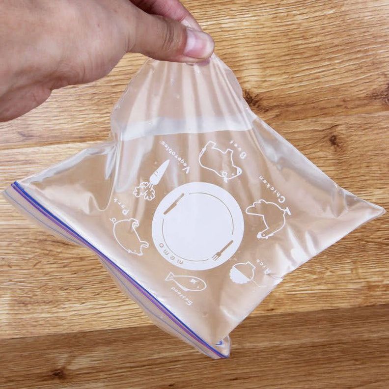 Bolsa Cierre Hermetico Reusable Cremallera Mediana 23x18cm-2
