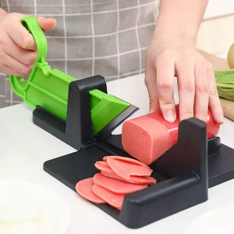 Rebanador Mini De Cecina Verduras Queso Manual Cortador-3