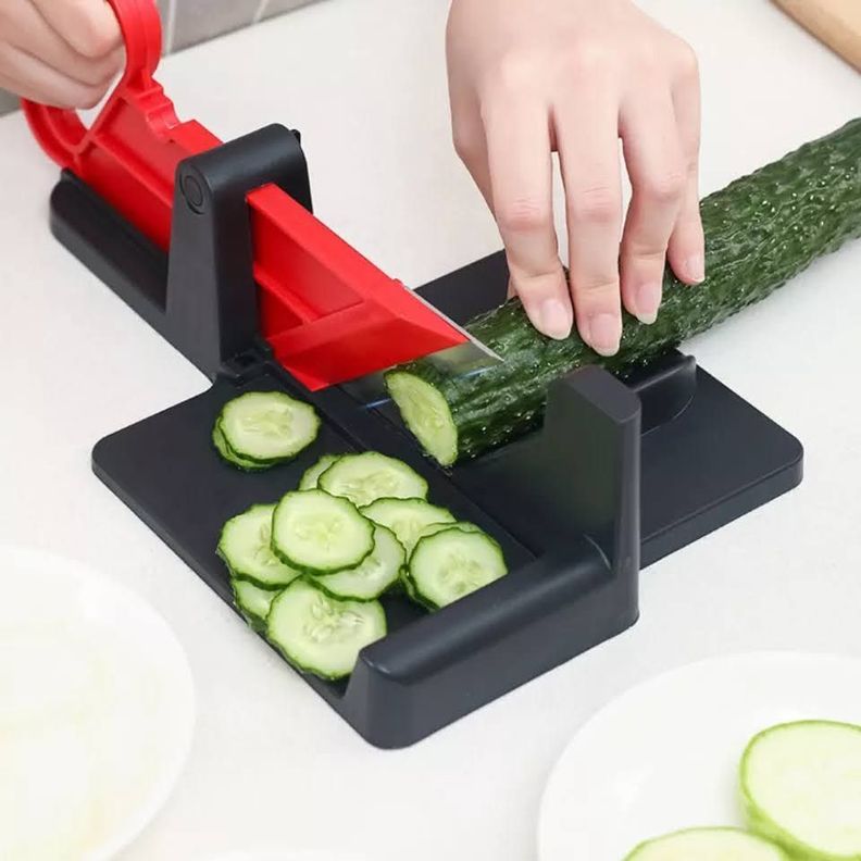 Rebanador Mini De Cecina Verduras Queso Manual Cortador-4