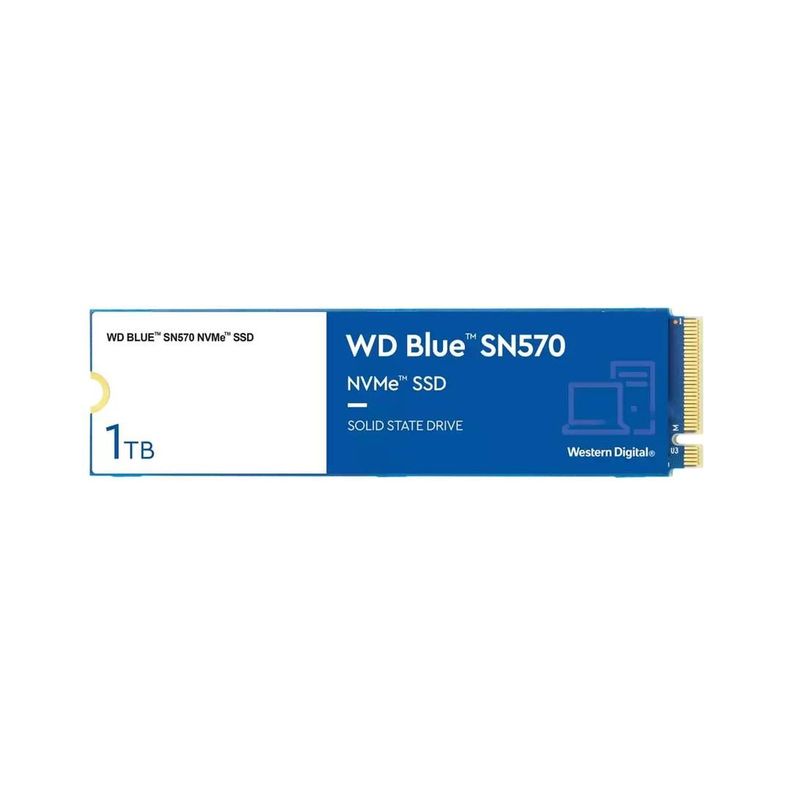 内蔵型SSD Western Digital WD Blue SN570 1TB SSD WD Unidad SSD 1TB, SN570, PCIe, NVMe, M.2, WDS100T3B0C Western