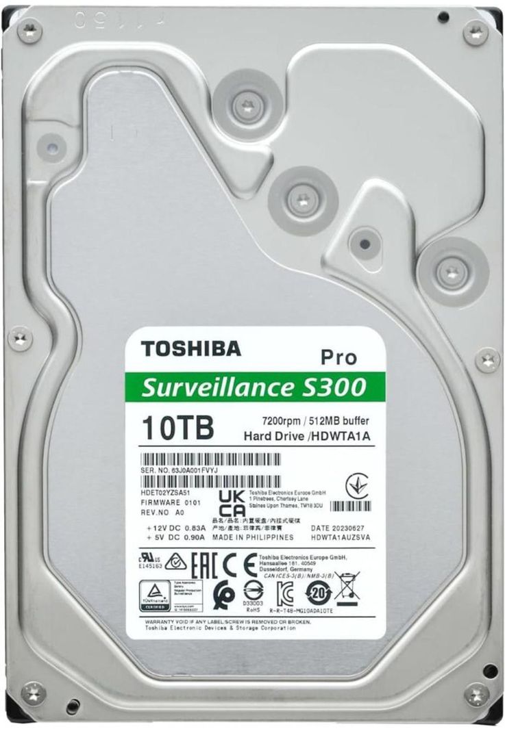 TOSHIBA HDD S300 PRO 10TB – HDWTA1AUZSVAR-1