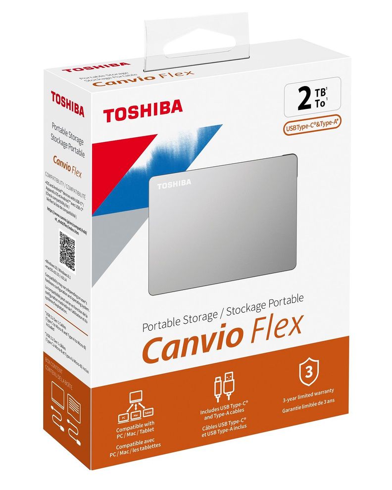 Disco Duro Externo Toshiba 2tb Canvio Flex Usb-c-6