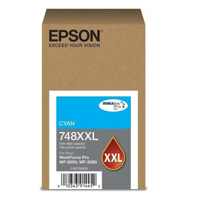 Epson Tinta 748XXL, Cyan, T748XXL220-AL-0