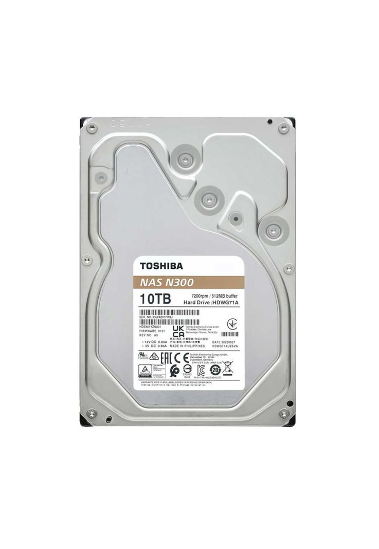 Toshiba Disco duro Interno 10TB N300 NAS HDWG71AXZSTA-1