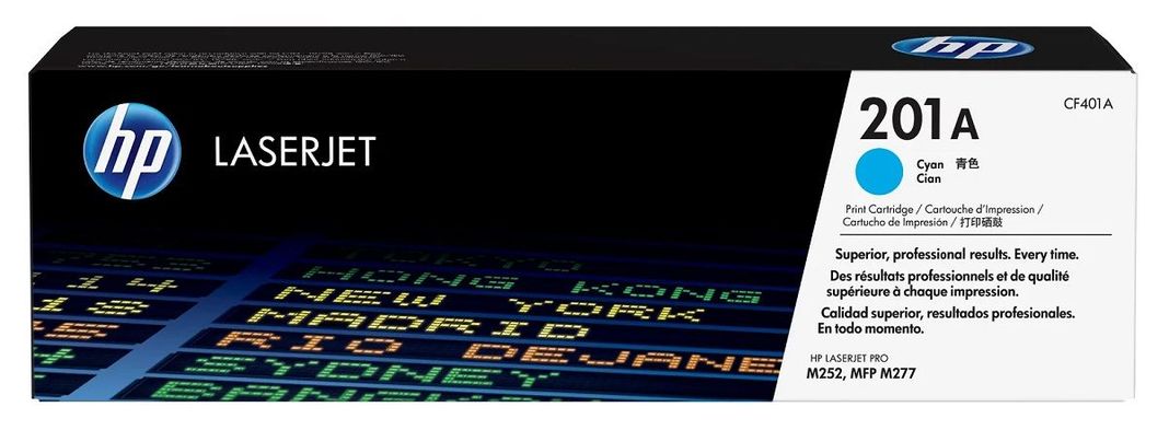 HP Toner LaserJet 201A, Cyan, CF401A Original-0