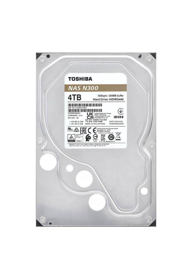 Toshiba Disco duro Interno 4TB, N300, Sistemas NAS, HDWG740XZSTC-1