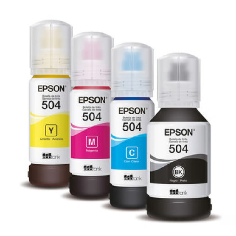 Pack 4 Tintas Epson T504 L4150, L4160, L6161, L6171-0