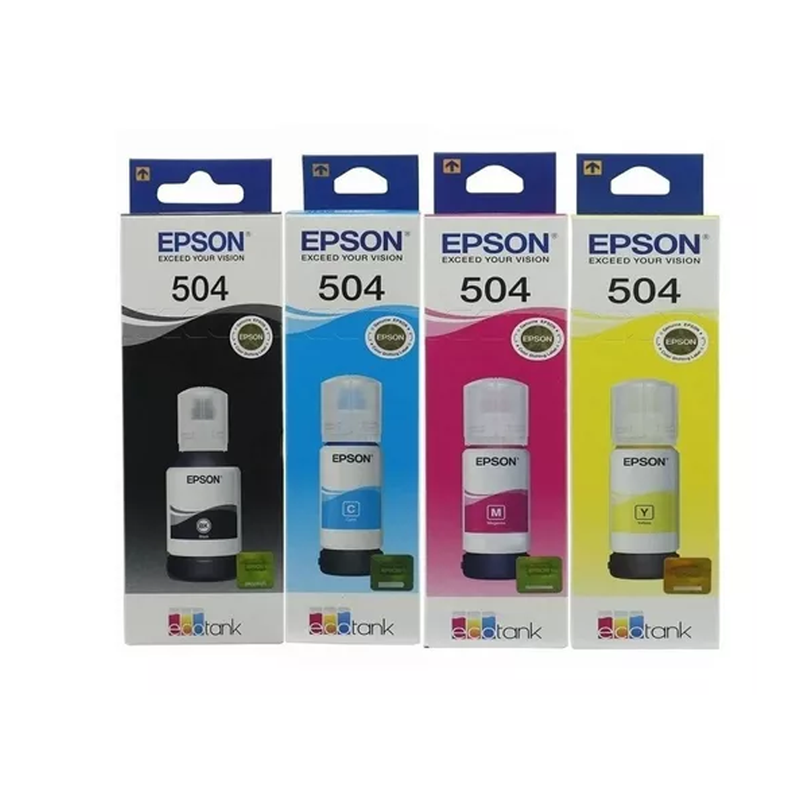 Pack 4 Tintas Epson T504 L4150, L4160, L6161, L6171-1